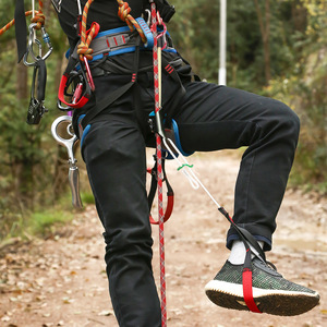 Ascendedor de cuerda con pedal Xinda de 75-85 cm, sistema de asistencia para escalada y caminata por cuerda - Product Image 1