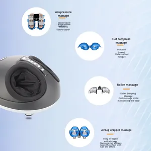 Masajeador de Pies con Control Remoto Inalámbrico, con Bolsa de Aire Calefactora y Amasamiento de Puntos de Acupuntura, para Masaje de Pies y Belleza de Piernas - Product Image 3