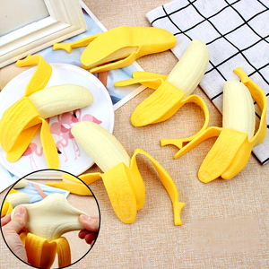 Jouet anti-stress réaliste <span class=keywords><strong>en</strong></span> forme de banane, à remontée lente, souple, pour fidget, blague, cadeau amusant - Product Image 5