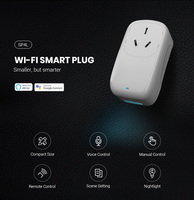 Prise intelligente Wi-Fi certifiée RCM BroadLink SP4L AU compatible Android avec variateur d'intensité et veilleuse, fonctionne avec Alexa, Google Home et IFTTT