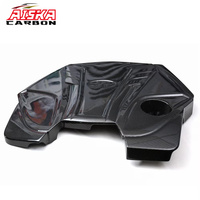 AISKA Nuevo embellecedor exterior de capó delantero de fibra de carbono real para coche, cubierta de motor de fibra de carbono seca de repuesto para Infiniti Q60 Q50 3.0T 2016+