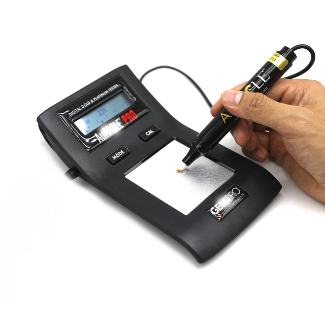 Kinway 8-24K Portable Gold & Platinum Tester - Fast Jewelry Authenticity Detector with LCD Display 8K to 24K Measurement