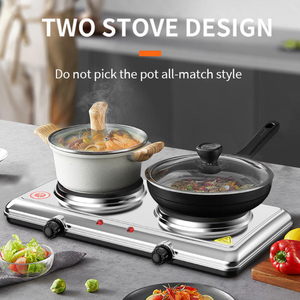 Xách Tay Điện Bán Buôn Nhà Máy Trực Tiếp Với Hai Rắn Tấm Nóng Nấu Ăn Top Nồi Sưởi Ấm Nhiệt Yếu Tố Nhà Bếp Cảm Ứng - Product Image 3