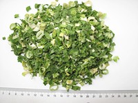 Rouleaux de ciboulette déshydratés séchés à l'air Flocons d'oignons de printemps verts et blancs