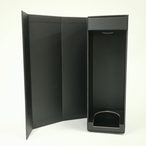 Tùy Chỉnh Sang Trọng Từ Đôi Cửa Cứng Nhắc Bao Bì Các Tông Đám Cưới Uống Rượu Sâm Banh Whisky Rượu Vang Đỏ Chai Thủy Tinh Hộp Quà Tặng - Product Image 4