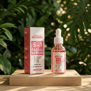 เซรั่มบำรุงผิวหน้า 5 in 1 มัลติแอคทีฟ 30 มล. ไนอะซินาไมด์ วิตามินซี ไฮยาลูรอน คอลลาเจน ต่อต้านริ้วรอย ช่วยให้ผิวกระจ่างใส ชุ่มชื้น ผสมทองคำ 24k - Product Image 6