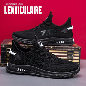 2025 Summer New Mesh Mens <b>Shoes</b> Sneaker Breathable Lightweight Casual <b>Soft</b> <b>Sole</b> Non-slip Fashionable All-match Trendy <b>Shoe</b> - Product Image 1