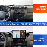 Autoradio CYNAVI Android 13 avec écran tactile, CarPlay, USB/WiFi pour Toyota Land Cruiser LC70/LC71/LC76