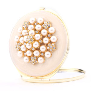 <span class=keywords><strong>Espejo</strong></span> cosmético enjoyado redondo de 70mm, múltiples estilos disponibles para sus necesidades de belleza - Product Image 3