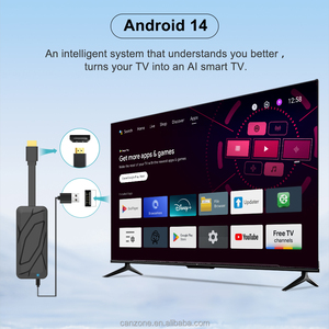 Canzone Mini Android TV Stick Amlogic S905X5M Quad Core 14 4K HDR WiFi 6 avec activation/désactivation automatique pour le streaming et le lecteur réseau - Product Image 4