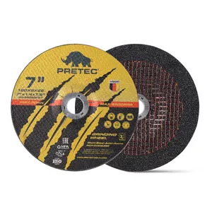 PRETEC Long Lifetime Metal Grinding Disc 7" 180mm Sandstone Grinding Wheel
