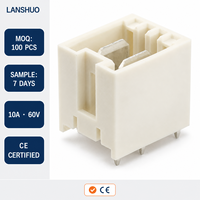 Connecteur mâle 2 broches 5 mm d'espacement avec support de verrouillage 10A étain pour installation traversante 60V TE pour borne de batterie automobile 1971845-2