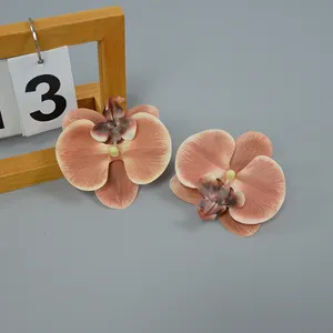 Têtes d'orchidées papillon en latex artificiel Phalaenopsis Real Touch pour la maison, le bureau, la fête de mariage, le bouquet floral et l'artisanat.