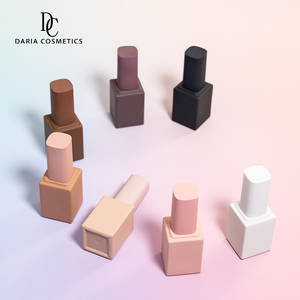 13Ml โลโก้ที่กําหนดเองขวดเจลโปแลนด์ยางนุ่มสีเขียวสีชมพูสแควร์เล็บเปล่าขวดเจลเล็บภาชนะแก้ว - Product Image 5