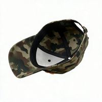 Casquette de baseball vintage non structurée à 5 panneaux en coton de haute qualité, motif camouflage arbre, broderie personnalisée, pour l'extérieur