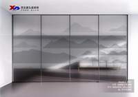 Panel Divisor de Vidrio Artístico Decorativo, Laminado, Anti-UV, Impermeable, Diseño Personalizado para Hotel, Villa, Oficina, Baño, Duradero y Moderno