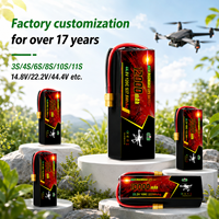 Batterie de drone semi-solide haute sécurité 3S 4S 6S 8S 12S, batterie de drone polymère 12S 44.4V 25000mAh pour UAV commercial à charge lourde