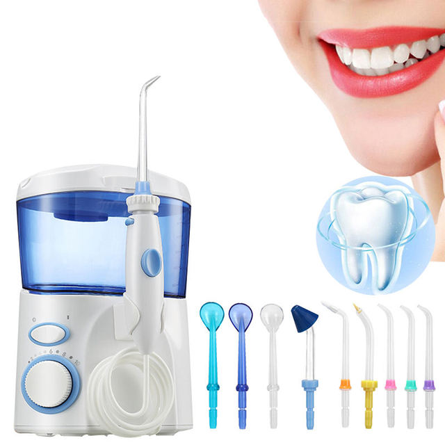 OEM ODM Tooth Cleaning Electric Dental Flosser 600ml Oral Irrigator Rechargeable Home Cordless Water Flosser