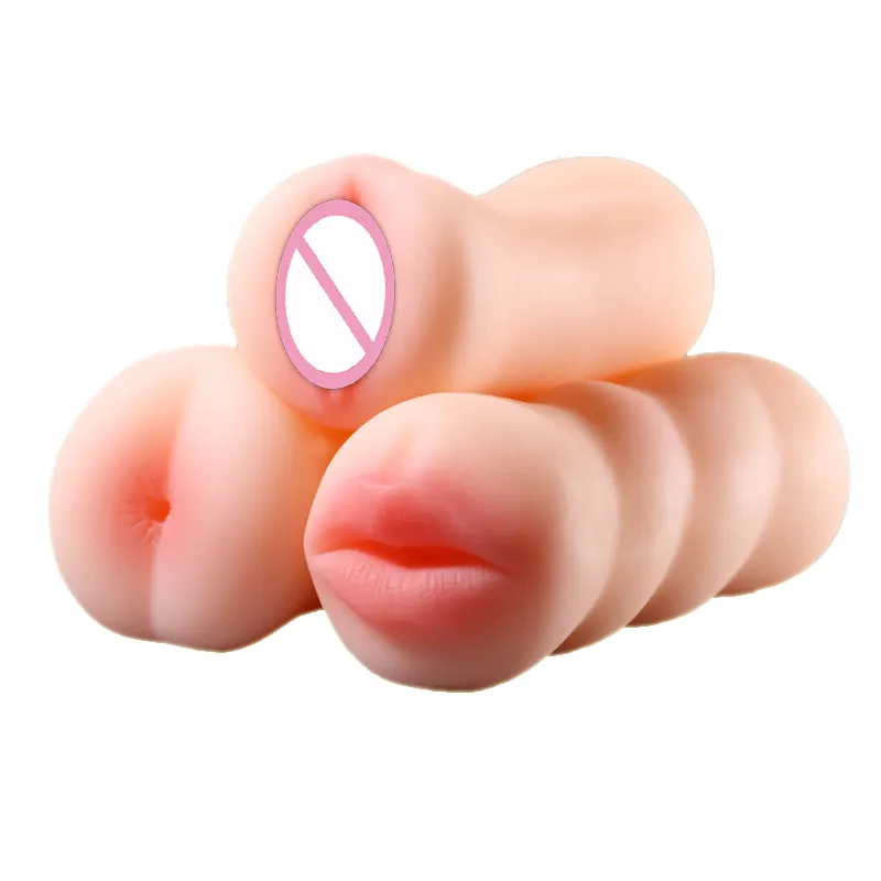 Silicone Male Masturbators Barbie Sex Dolls Realistic Oral Vagina Pussy Anal Cup For Men Penis Stimulate Toys