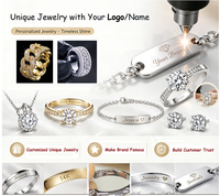 Perhiasan Fashion HipHop Grosir, Set Cincin Tunangan Bertumpuk Model Iced Out, Lulus Uji Berlian, Cincin Moissanite Twist Shank untuk Wanita