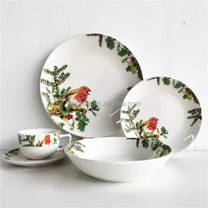 Wholesale China Manufacturer Enamel Design Round Dinning Porcelain Dinnerware Tableware Ceramic Dinner Set Restaurant Crockery