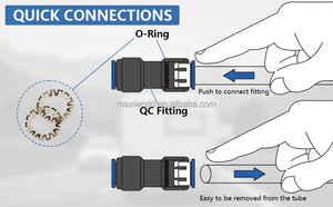 45pcs tự động nhanh chóng kết nối không khí dòng phụ kiện khí nén Kit hội thảo công nghiệp & xe ô tô đẩy để PT Ống phù hợp - Product Image 5