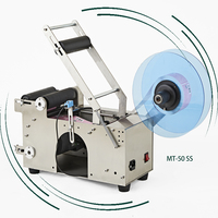 Yk Vervor Youlian Sammi MT-50 Étiqueteuse Semi-Automatique Mini pour Bouteilles Rondes pour Boîtes