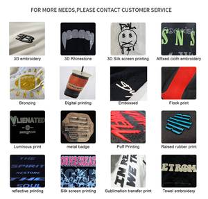 广州t恤厂家批发t恤落肩重量级260g定制品牌logo印花空白男式t恤 - Product Image 6