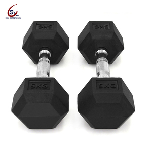 Factory Direct Selling Hexagonal <b>Dumbbell</b> Set With Rack 10kg 20kg 30kg Rubber <b>Hex</b> <b>Dumbbells</b> - Product Image 4