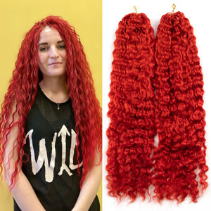 Directo de Fábrica BC Rojo # 20 Extensiones de Cabello Humano Remy 100% Naturales, Extensiones de Cabello Real Suaves y Ligeras, Venta al Por Mayor - Product Image 2