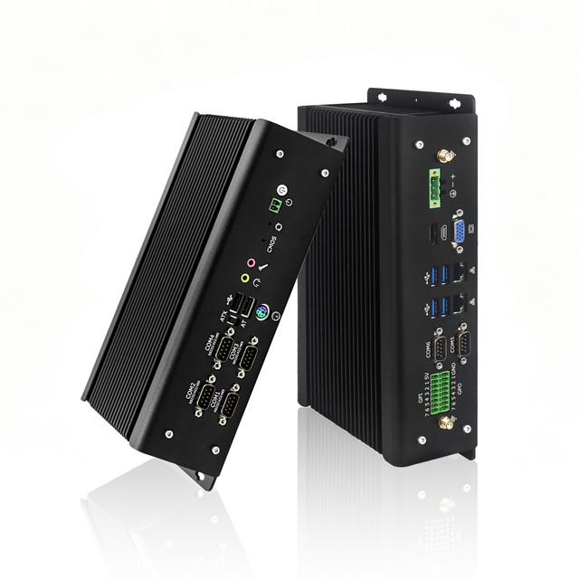Industrial Mini PC WiFi 6.0 BT5.2 Linux Windows10 11 Computer Barebone 10/11th Gen I5 I7 Processor DIN Rail Mounted Stock