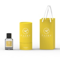 Flacon à parfum vide de qualité cylindre transparent en verre OEM 50 ml 100 ml bouteille de parfum avec boîtes cadeaux colorées pulvérisateur à pompe