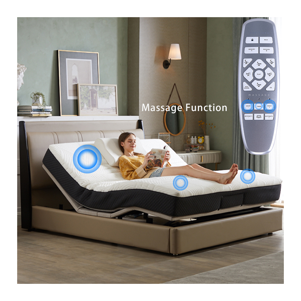 Tekvorcare регулируемая кровать большого размера с массажным окином регулируемая кровать большого размера для спальни регулируемая кровать