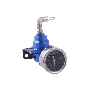 Régulateur de pression de carburant réglable TOMEI type S bleu avec manomètre pour tuning automobile - Product Image 3
