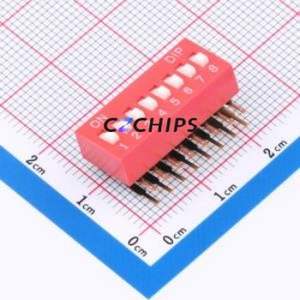 TM-08 DIP Switch Through hole Component (THT) Switch ( Number of Switch Sections: 8 )( Lead Spacing: 2.54mm ) - Product Image 1