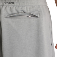 Shorts en coton pour hommes OEM, grande taille, respirants, taille élastique, tissu jersey épais, certifiés GOTS, personnalisables, style minimaliste, été