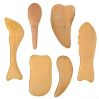 Outil de massage en bois 100 % naturel en gros pour soulager la douleur, traitement du cou et des jambes, planche Gua Sha pour la beauté du corps