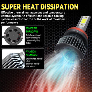 Phares de voiture 40W F2 H1 H3 H7 H4 9005 HB3 9006 HB4 H8 H11 9012 881 COB, lumières LED à 360 degrés pour ampoules de phares de voiture - Product Image 4