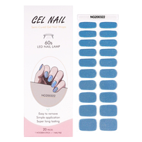 Autocollants d'ongles en gel UV semi-durcis longue durée, très populaires / Tiktok NG200320/NG200322