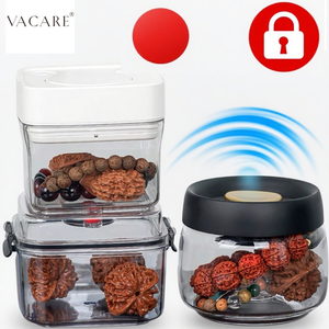 Vacare Chambre à vide compacte de 320ml pour fragments de jade/céramique, doublure en mousse antichoc et moniteur de pression numérique - Product Image 1