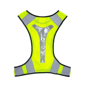 Veste de sécurité réfléchissante à haute visibilité YS ANSI Classe 1 avec logo personnalisable à LED (OEM/ODM) pour utilisation nocturne en extérieur - Product Image 4