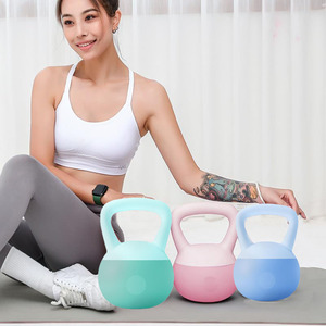 Mềm có thể điều chỉnh PVC kettlebell cho nhà phòng tập thể dục hiit-Xách tay bền yên tĩnh phụ nữ mới bắt đầu cánh tay mỏng hip Đào Tạo - Product Image 4
