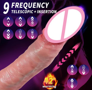 Consoladores Anales de silicona realista suave, clítoris, punto G, estimulación vaginal, Control remoto, calefacción, consolador de empuje, vibrador para mujeres - Product Image 4