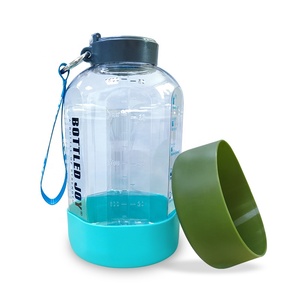 Botella de agua de vidrio de grado alimenticio, vaso inoxidable de silicona, 8oz/12oz/<span class=keywords><strong>16oz</strong></span>/18oz/24oz/32oz/40oz/64oz - Product Image 1