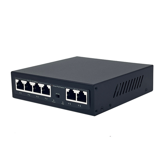 Fast Gigabit 48V POE Switch with 8/16/24-Port AI Intelligent Watch Dog Function 250meter Long Rang Transmission Cascade