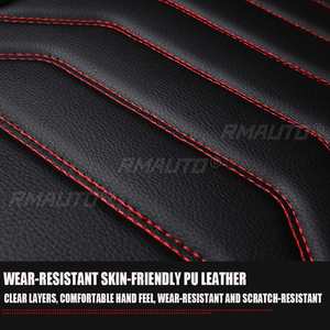 15PCS 5 Seats Leather Car Seat Covers Universal Auto SUV Trucks Van Seats Cover 5D with Headrest Waist <b>Pillows</b> for BMW/Golf - Product Image 5