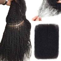 Cheveux brésiliens vierges Afro Kinky en vrac, grand paquet de 100g, cheveux humains Afro Kinky en vrac pour tresses, dreadlocks et extensions capillaires