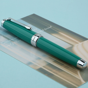MAJOHN New Moon 3 Metal <strong>Green</strong> Fountain <strong>Pen</strong> Standard Art Nib Student Calligraphy Gift Box Writing <strong>Pen</strong> Made in China - Product Image 4
