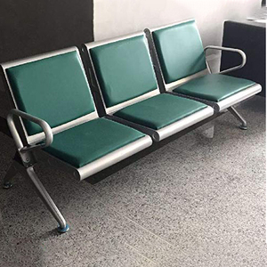 Silla de Espera de Diseño Moderno de Acero Inoxidable de 3 Plazas para Uso en Aeropuertos, Hospitales, Bancos y Centros Comerciales - Product Image 3
