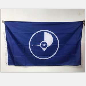 Stock <span class=keywords><strong>de</strong></span> alta calidad 100% poliéster 3*5 pies POHNPEI <span class=keywords><strong>BANDERA</strong></span> con dos ojales - Product Image 6